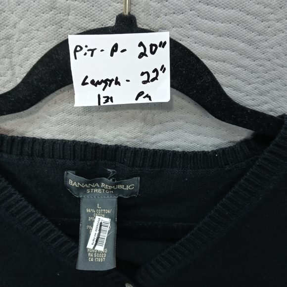 Banana Republic women's black long sleeve button f - Picture 10 of 10